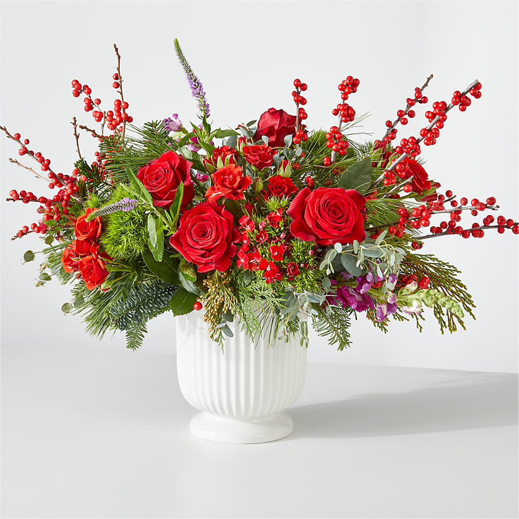 Big Red Bow Bouquet – Bloomtopia, New Bedford MA