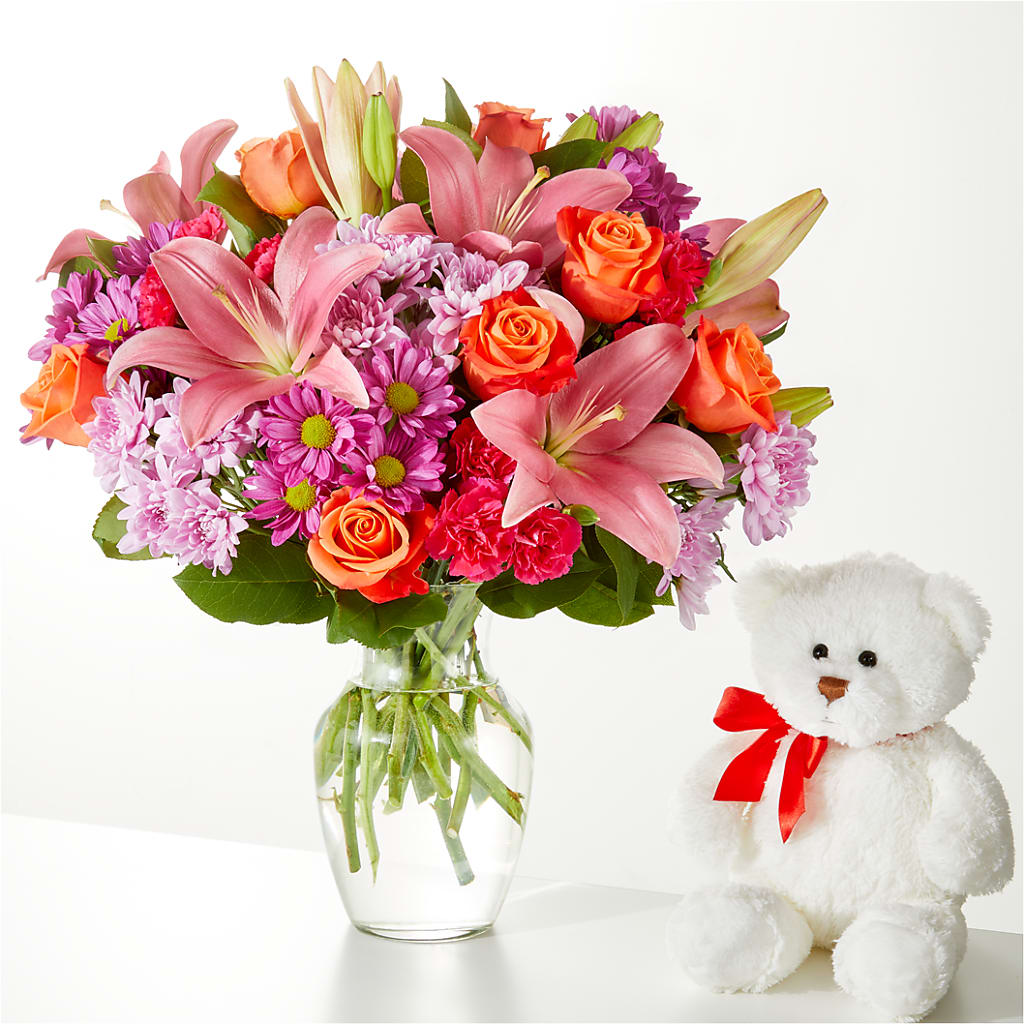 One and Only Bouquet and Bear Bundle – Bloomtopia, New Bedford MA