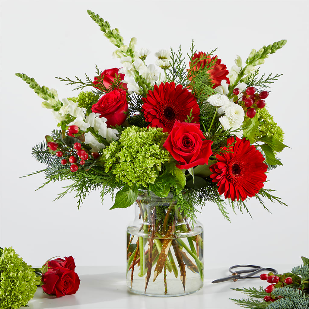 Merry Moment Bouquet – A Florist Original – Bloomtopia, New Bedford MA