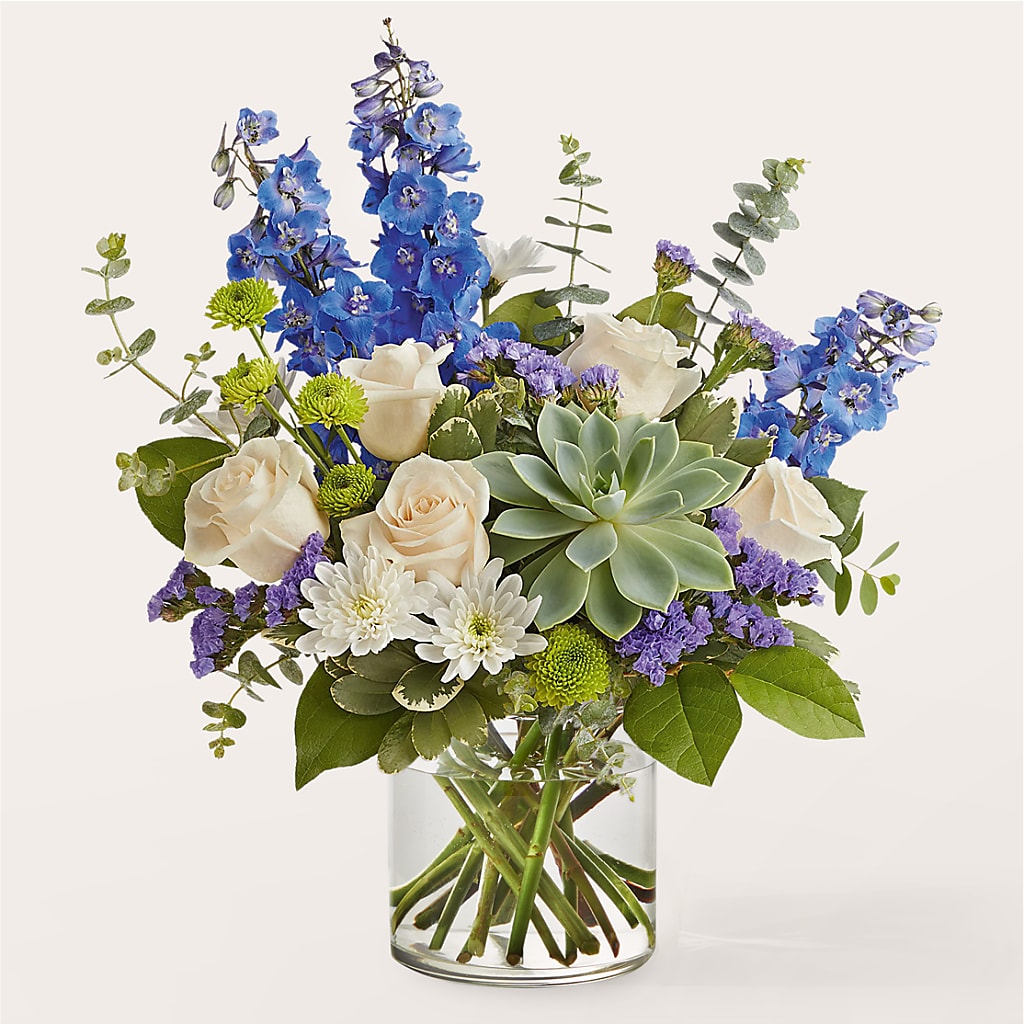 Cerulean Waves Bouquet – Bloomtopia, New Bedford MA