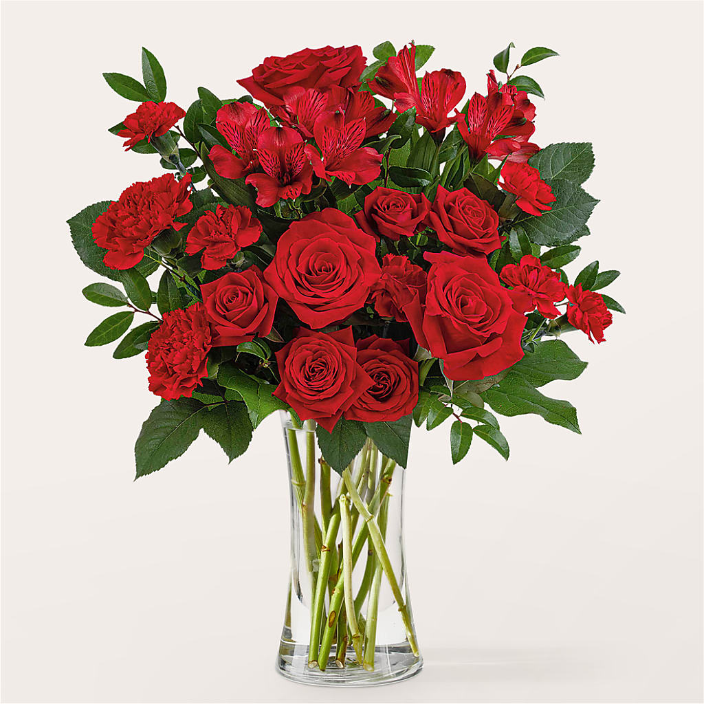 Brilliant Ruby Bouquet – Bloomtopia, New Bedford MA