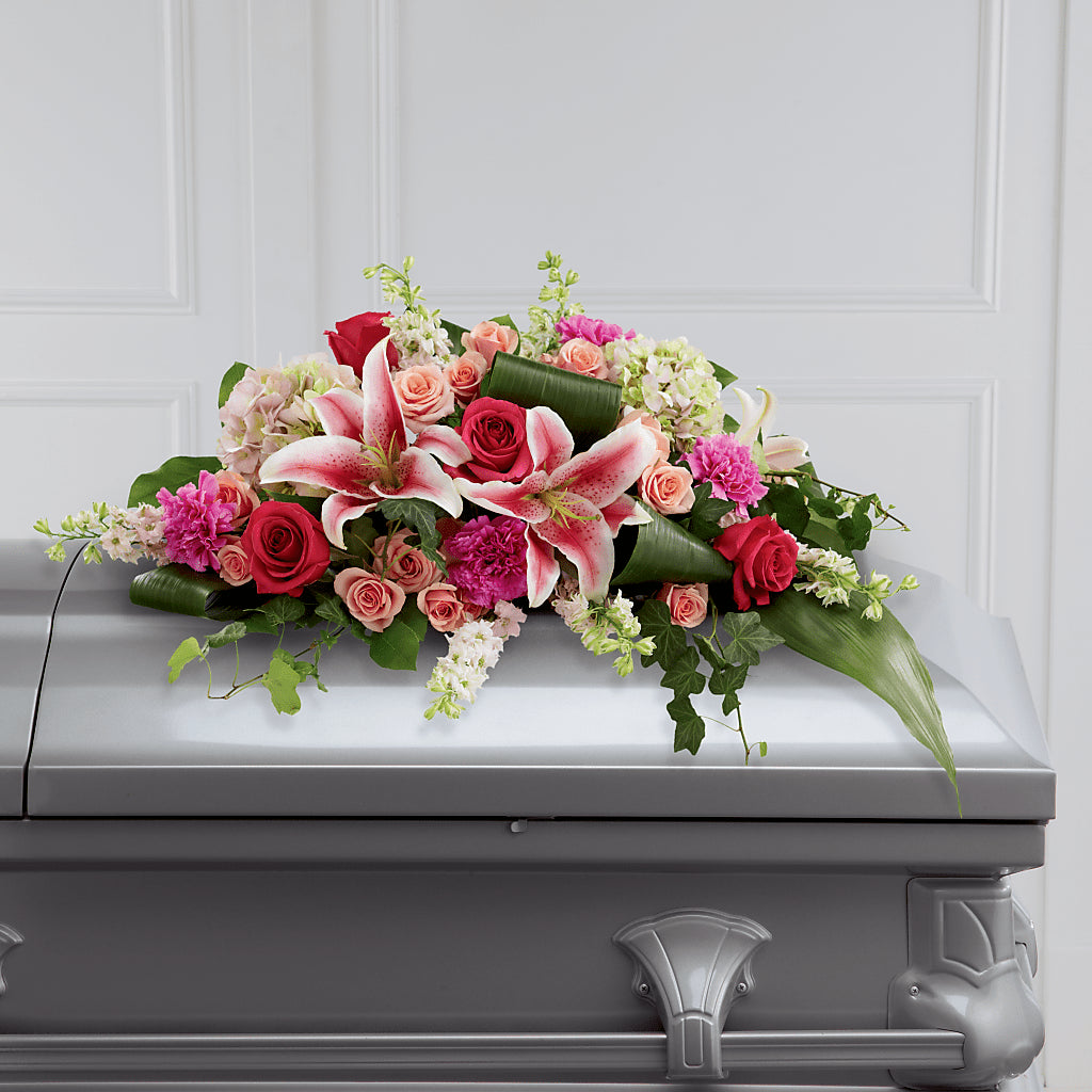 Splendid Grace Casket Spray – Bloomtopia, New Bedford MA