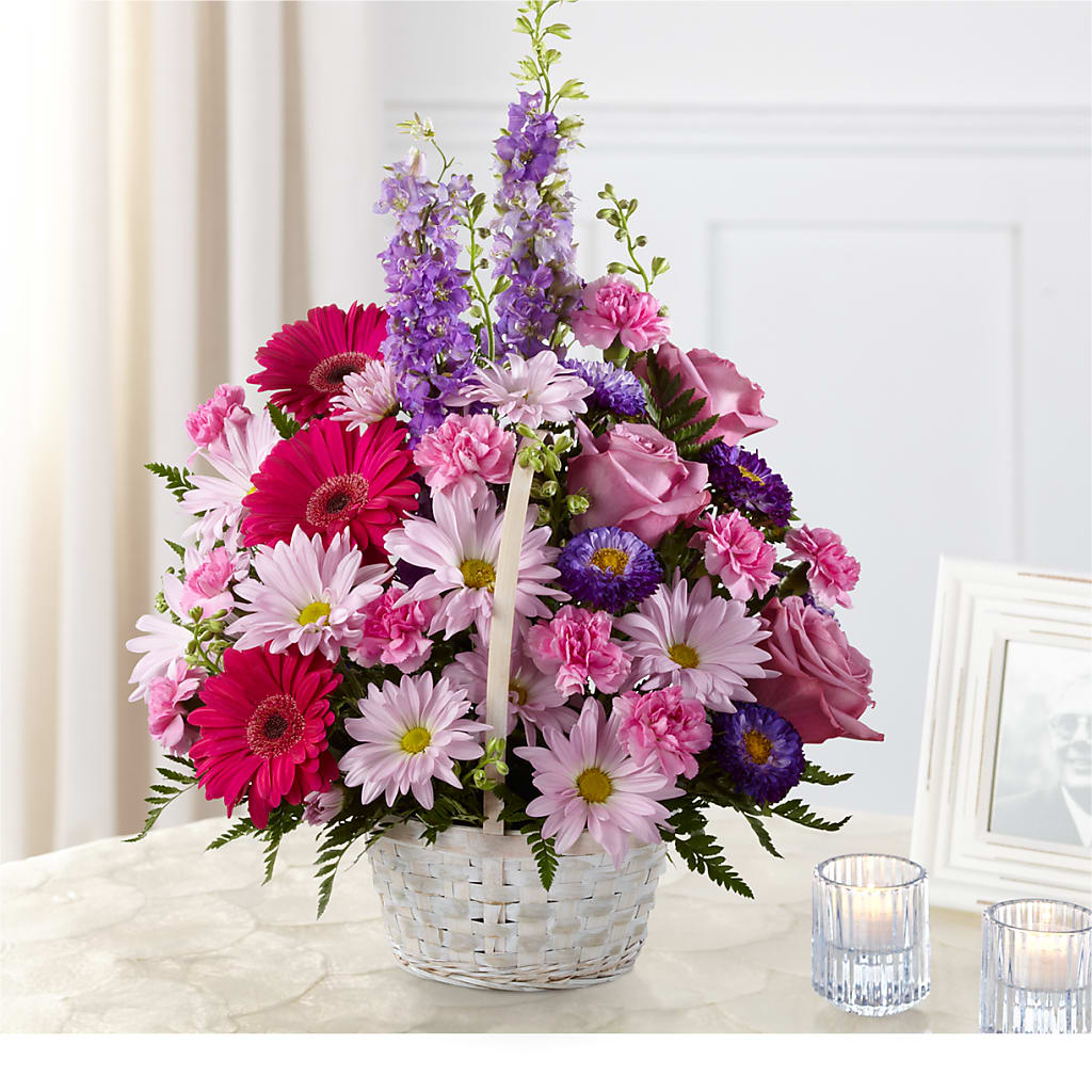 Pastel Peace Basket – Bloomtopia, New Bedford MA