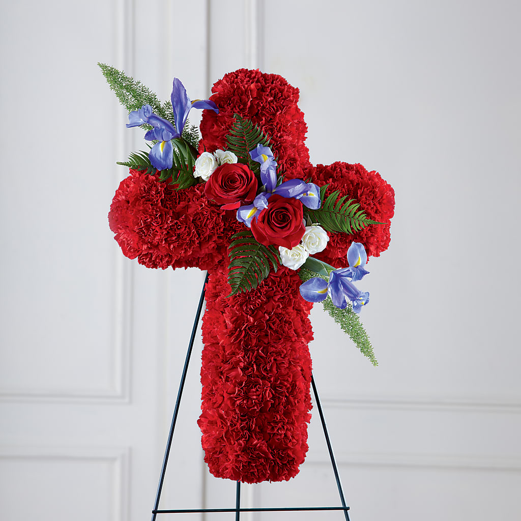 Faithful Hero Floral Cross – Bloomtopia, New Bedford MA