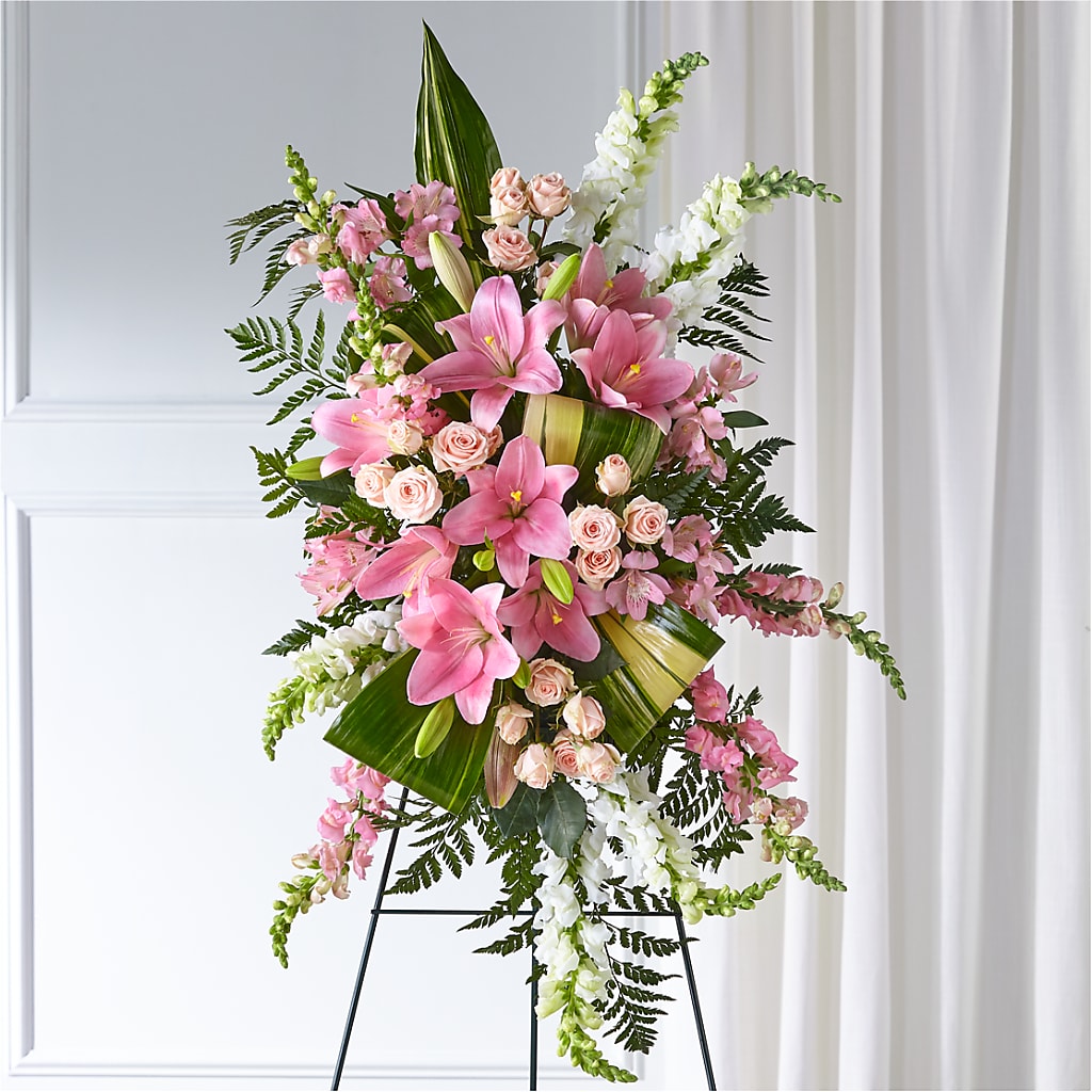 Elegant Embrace Standing Spray – Bloomtopia, New Bedford MA