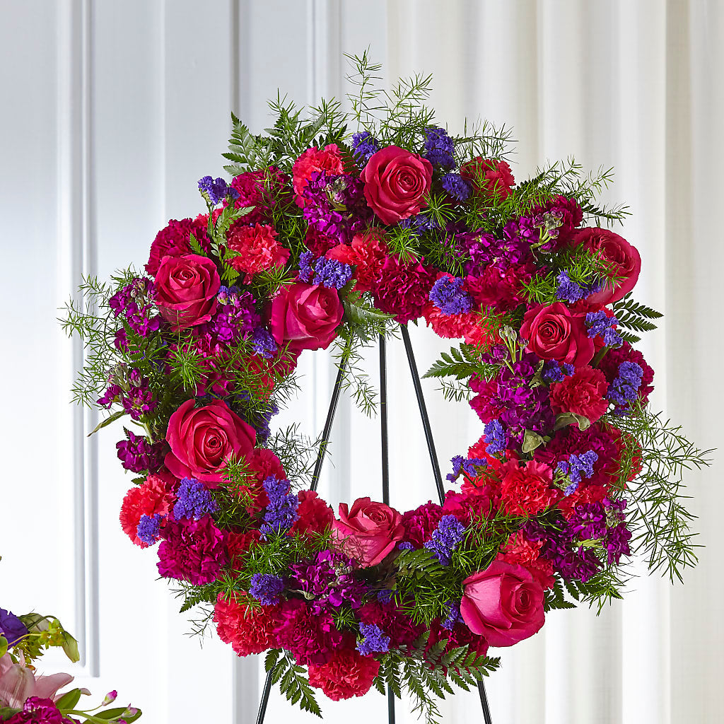 Calming Colors Wreath – Bloomtopia, New Bedford MA
