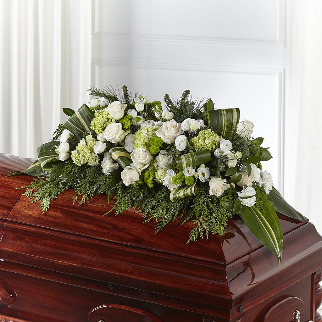 Hopeful Gesture Casket Spray – Bloomtopia, New Bedford MA