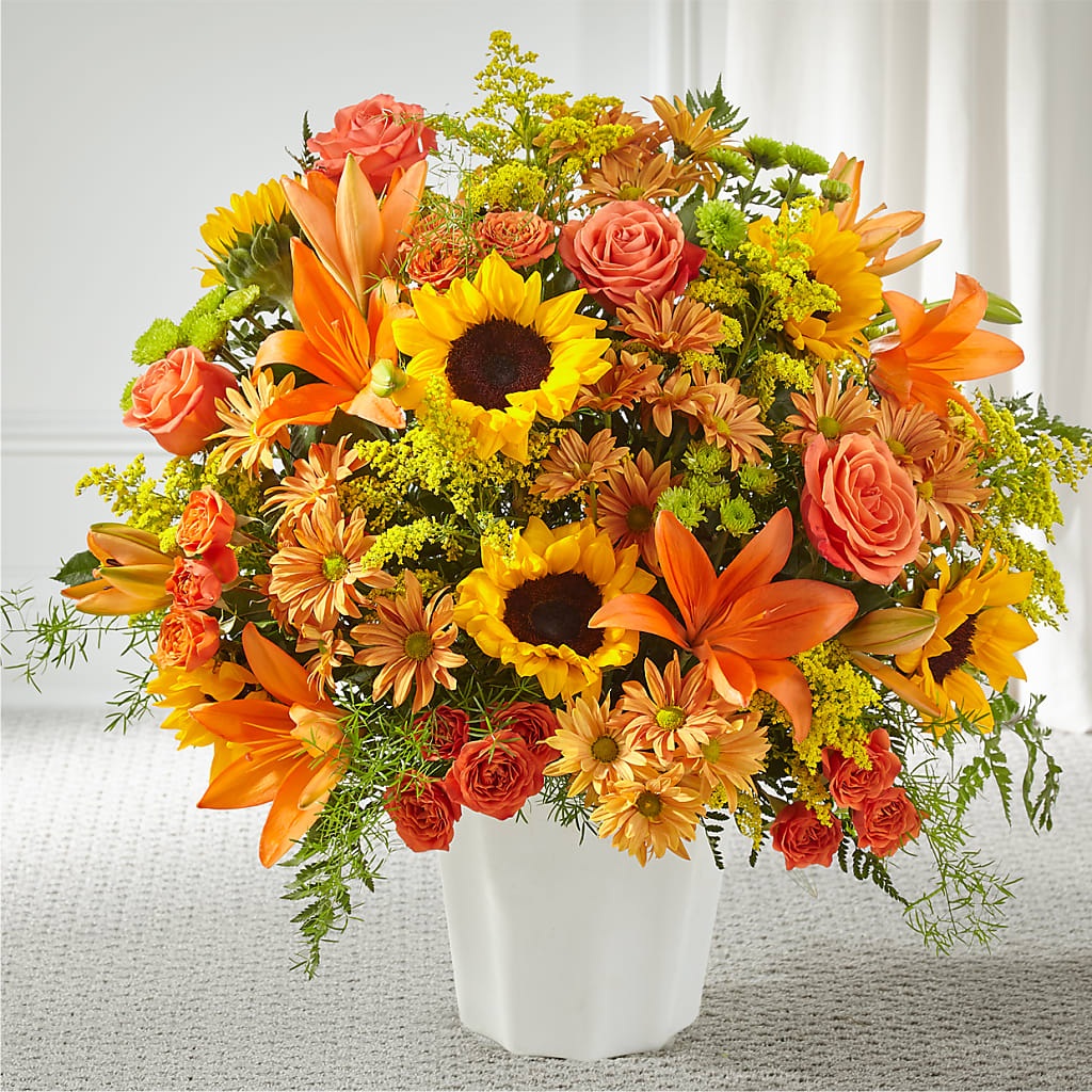 Harvest Thoughts Floor Basket – Bloomtopia, New Bedford MA