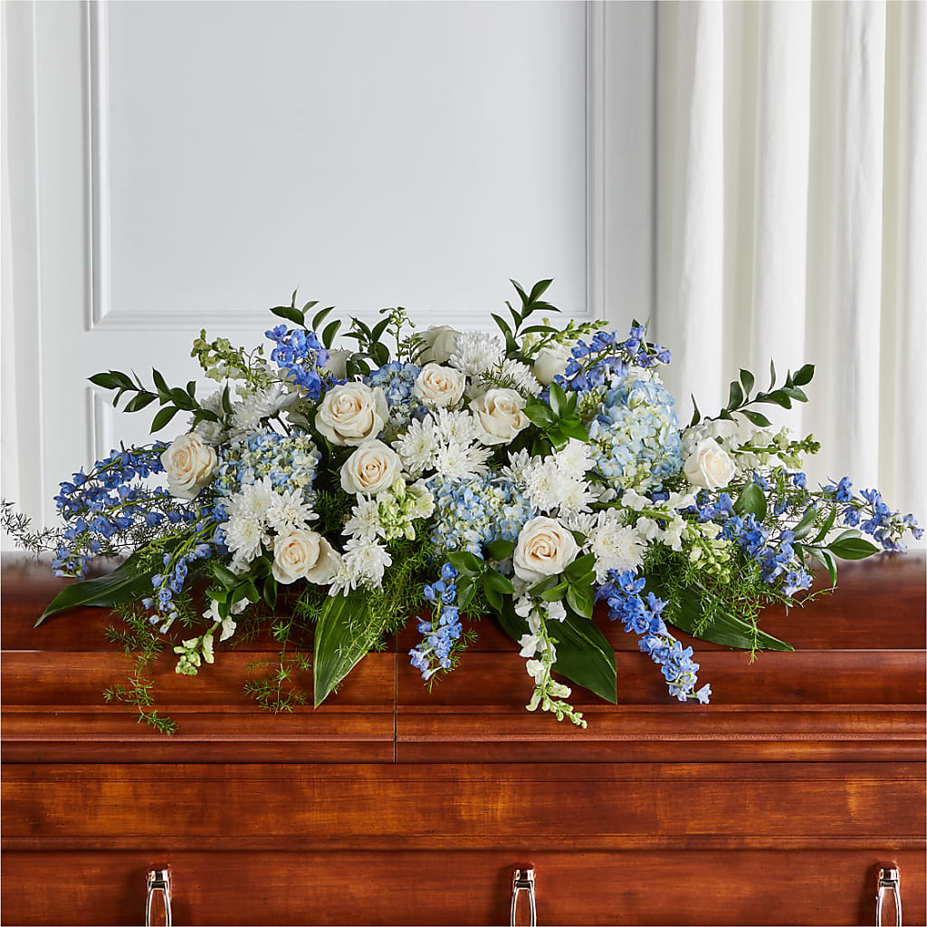 Timeless Essence Casket Spray – Bloomtopia, New Bedford MA