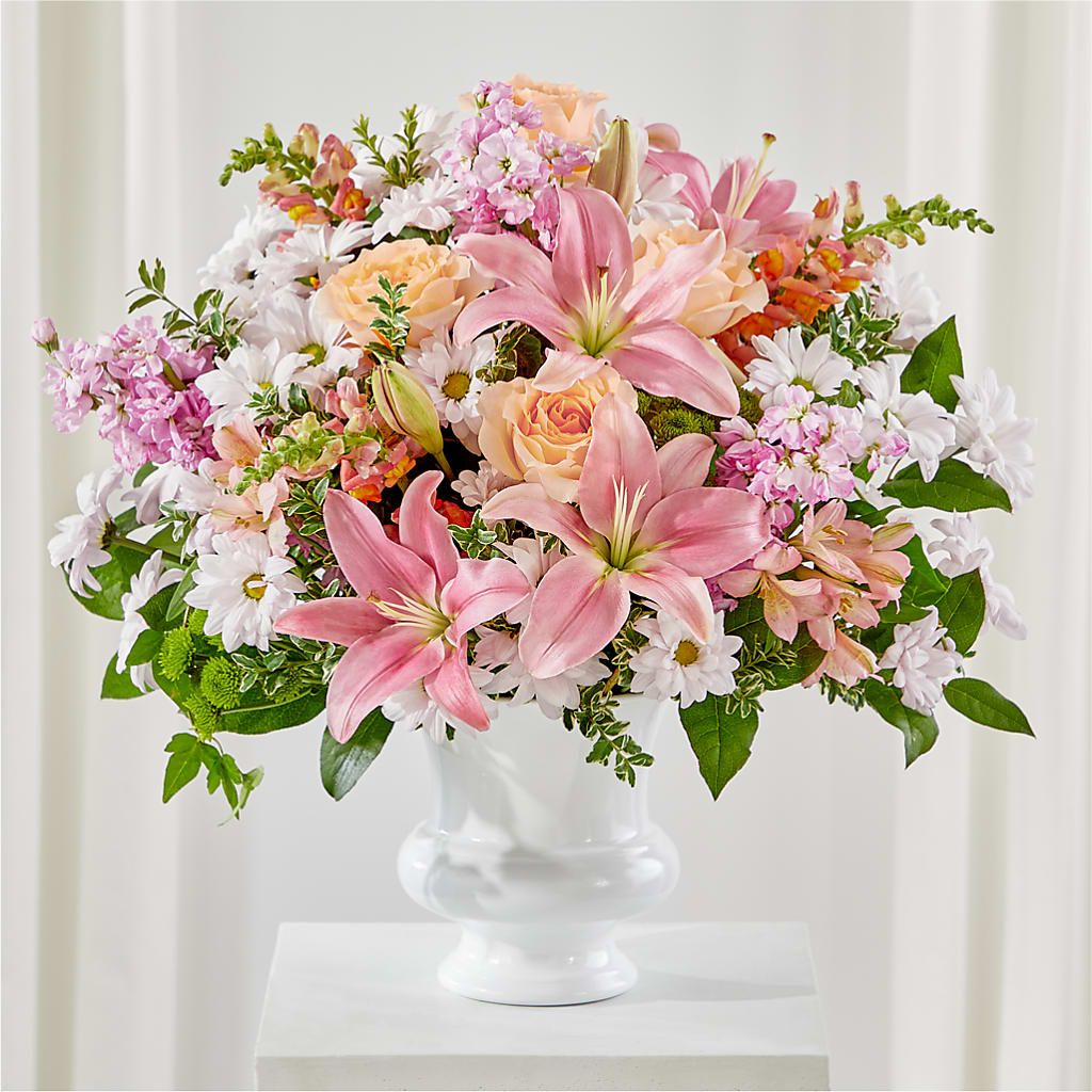 Heartfelt Gesture Urn Arrangement – Bloomtopia, New Bedford MA
