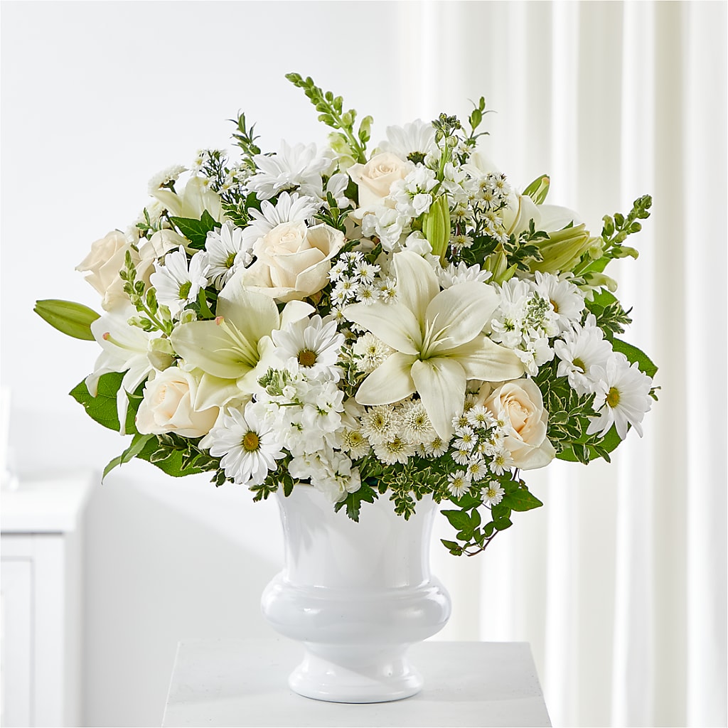 Uplifting Urn Arrangement – Bloomtopia, New Bedford MA