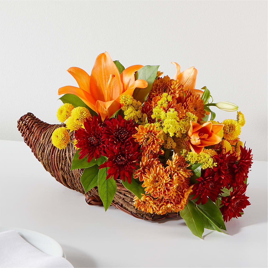 Bouquet of Blessings Cornucopia – Bloomtopia, New Bedford MA