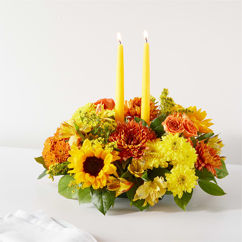 Autumn Harmony Centerpiece – Bloomtopia, New Bedford MA