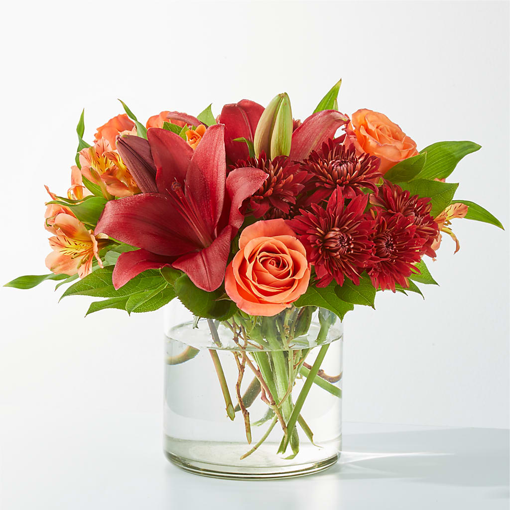 Crimson Leaves Bouquet – Bloomtopia, New Bedford MA