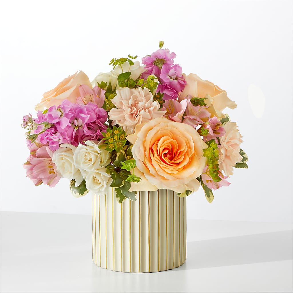 Paradise Bouquet with Ivory Vase – Bloomtopia, New Bedford MA