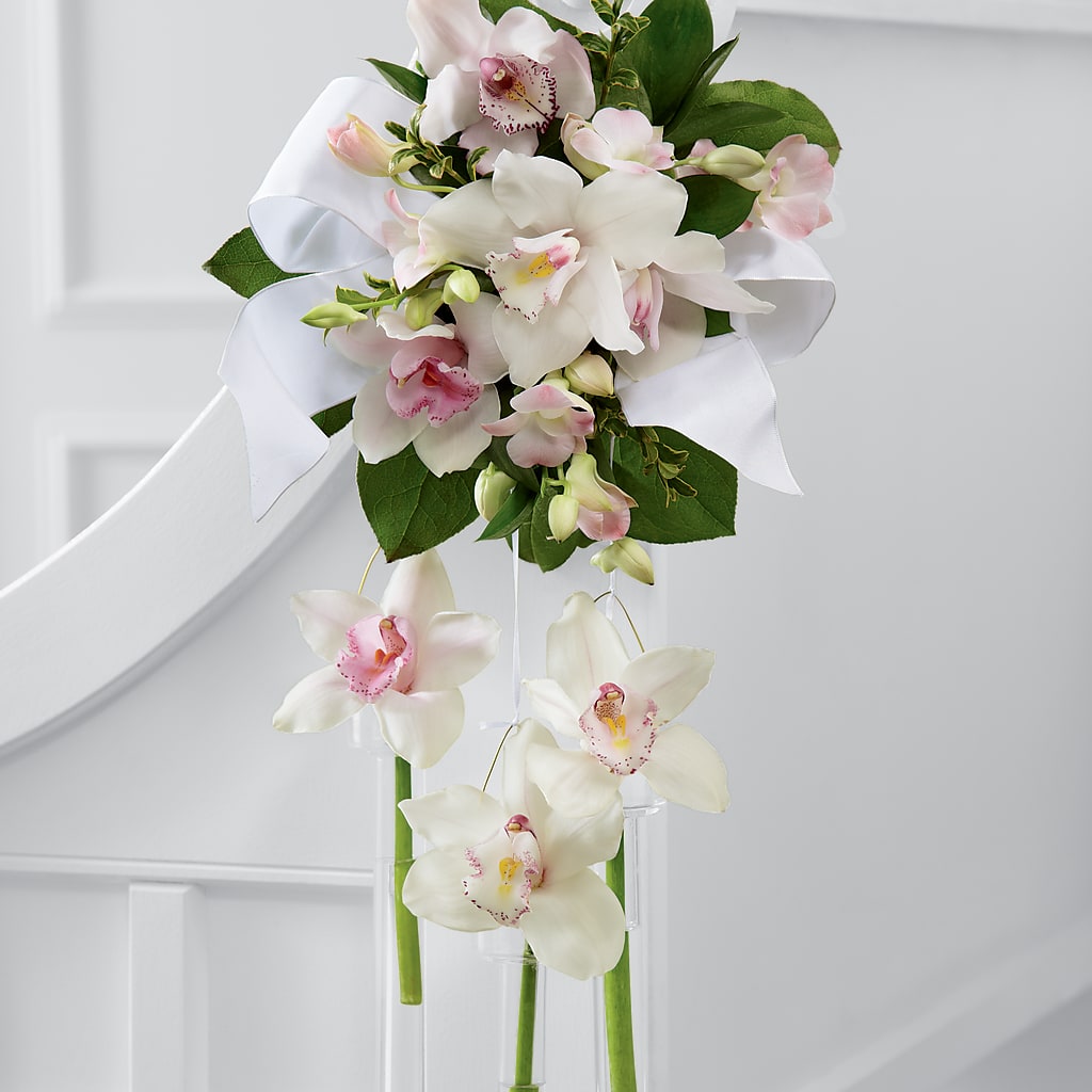 Perfect Entrance Pew Arrangement – Bloomtopia, New Bedford MA