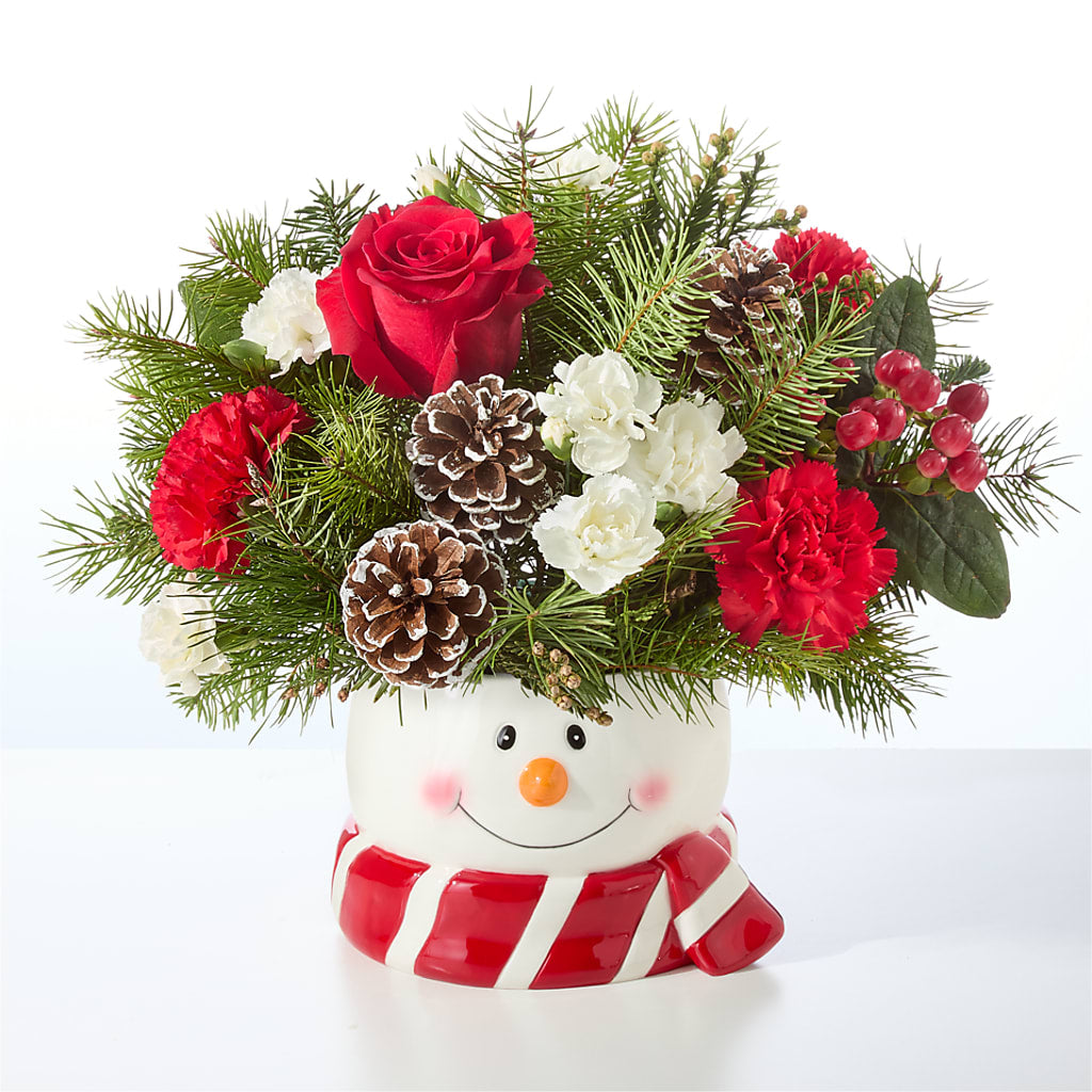 Jolly Snowman Bouquet –  Bloomtopia, New Bedford MA
