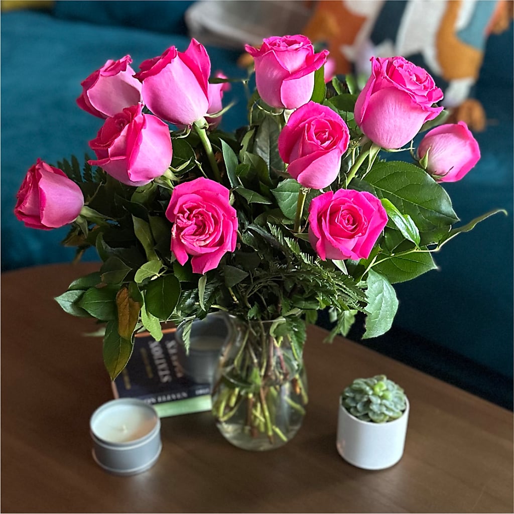 Long Stem Pink Rose Bouquet –  Bloomtopia, New Bedford MA