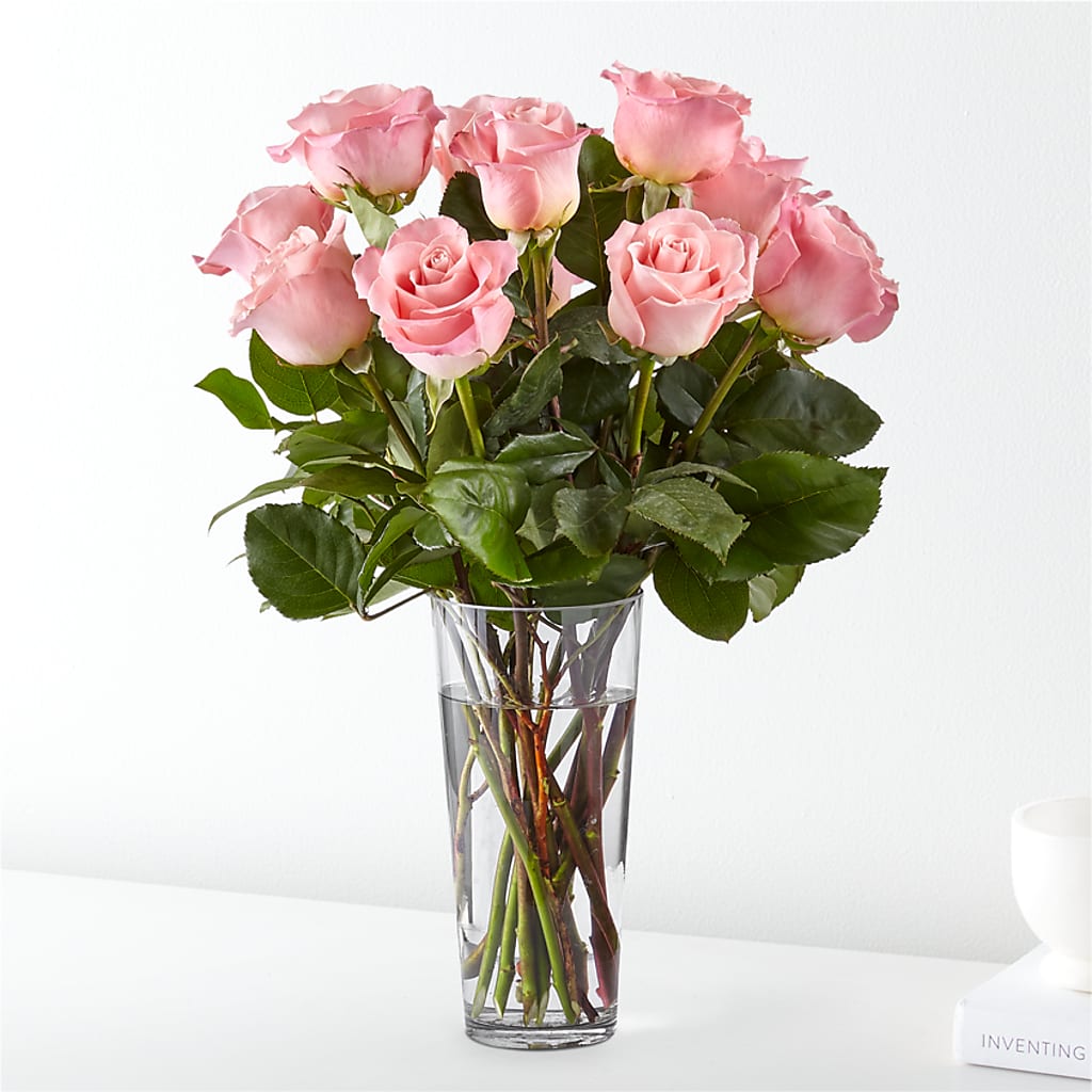 Long Stem Pink Rose Bouquet –  Bloomtopia, New Bedford MA