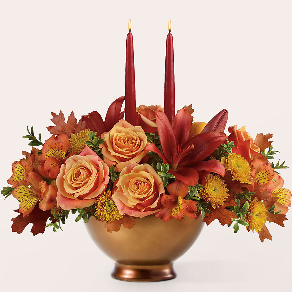 Harvest Table Centerpiece –  Bloomtopia, New Bedford MA