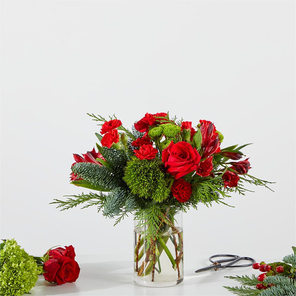 Merry Moment Bouquet – A Florist Original –  Bloomtopia, New Bedford MA