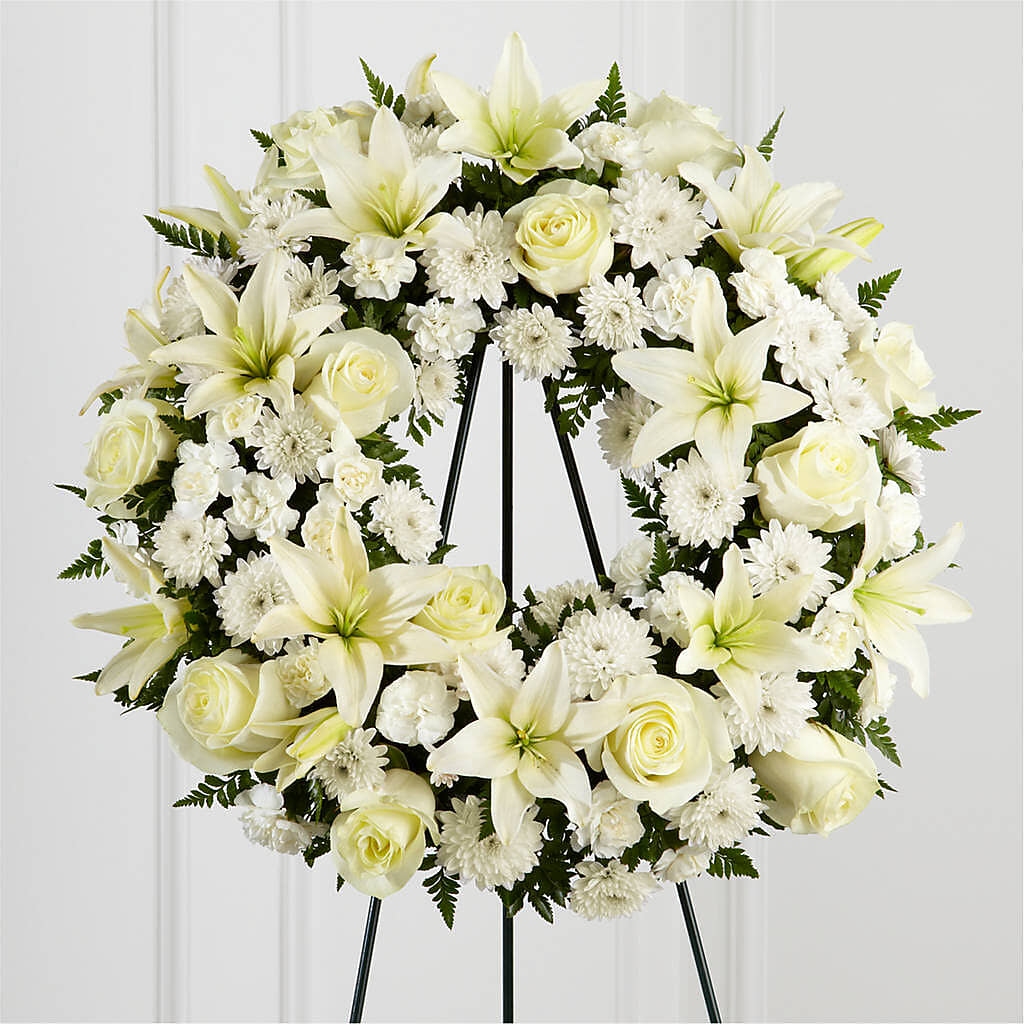Treasured Tribute Wreath –  Bloomtopia, New Bedford MA
