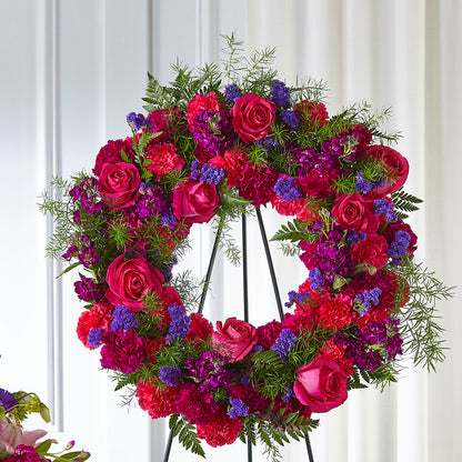 Calming Colors Wreath –  Bloomtopia, New Bedford MA
