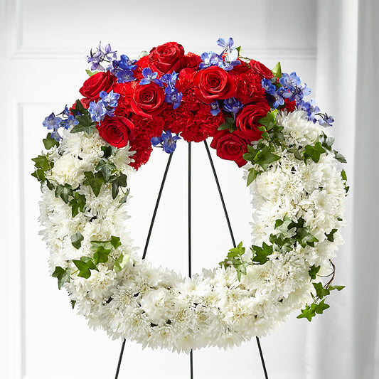 Patriotic Passion Wreath –  Bloomtopia, New Bedford MA