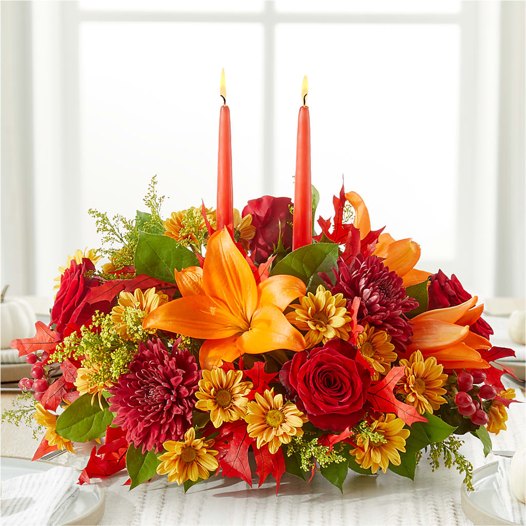 Autumn's Embrace Centerpiece –  Bloomtopia, New Bedford MA