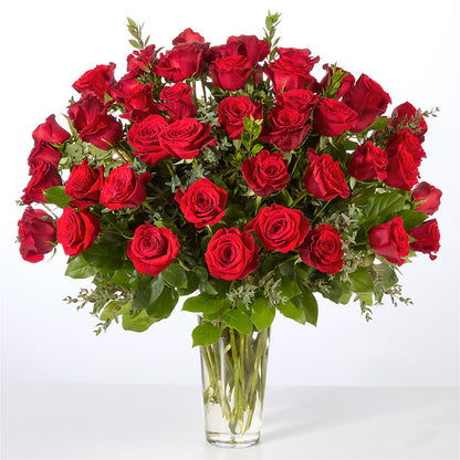 Forever Yours Fifty Stem Red Rose Bouquet –  Bloomtopia, New Bedford MA