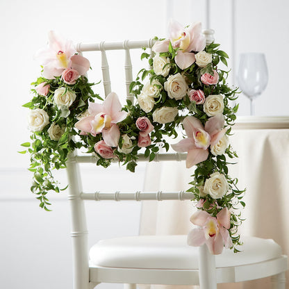 Orchid Rose Chair Décor –  Bloomtopia, New Bedford MA