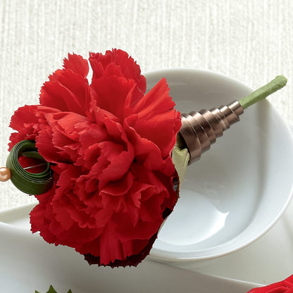 Red Carnation Boutonniere –  Bloomtopia, New Bedford MA